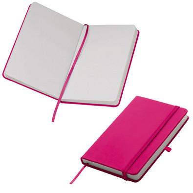 Notizbuch Happy, DIN A6, blanko, pink