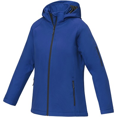 Notus wattierte Softshell Damenjacke, blau, M