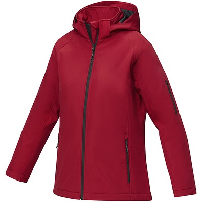 Notus wattierte Softshell Damenjacke, rot, XXL
