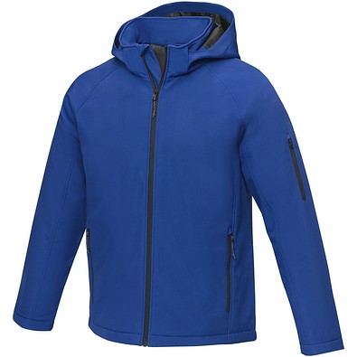 Notus wattierte Softshell Herrenjacke, blau, M