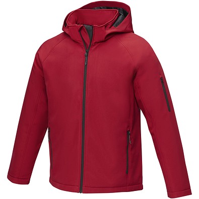 Notus wattierte Softshell Herrenjacke, rot, M