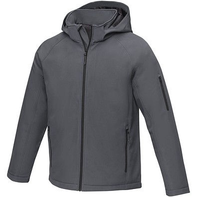 Notus wattierte Softshell Herrenjacke, storm grey, M
