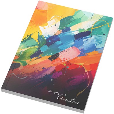 Novella Austen A5 Softcover Notizbuch – 100 Blatt, weiss