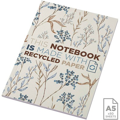 Novella Austen A5 Softcover Notizbuch aus Recyclingmaterial – 50 Blatt, elfenbeinweiß