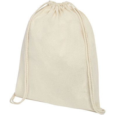 Oregon 140 g/m² Turnbeutel aus Baumwolle 5L, natural