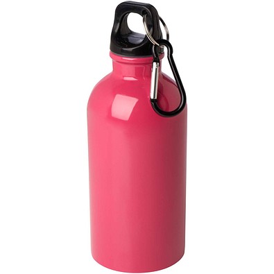 Oregon 400 ml RCS-zertifizierte, einwandige Trinkflasche aus Edelstahl mit Karabinerhaken, magenta