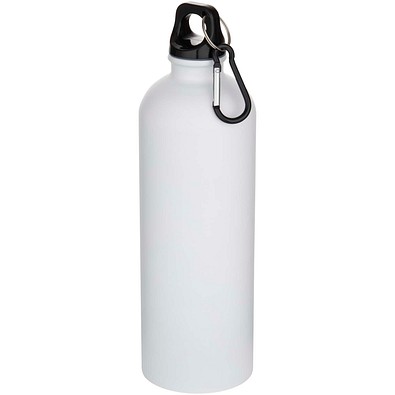 Oregon 750 ml matte RCS-zertifizierte, einwandige Trinkflasche aus recyceltem Edelstahl mit Karabinerhaken, weiss