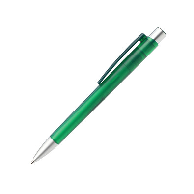 burger swiss pen® Kugelschreiber Delta-Frosted, blaue Mine, grün-gefrostet