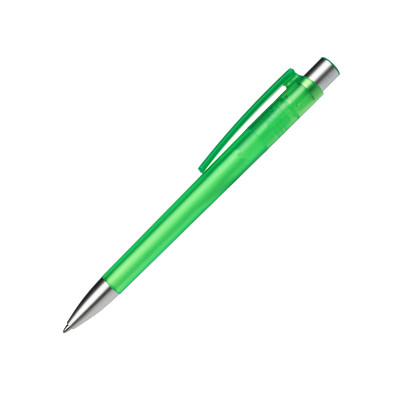 burger swiss pen® Kugelschreiber Delta-Frosted, blaue Mine, hellgrün-gefrostet