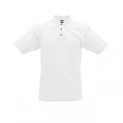 JAMES & NICHOLSON Unisex Poloshirt, weiß, S