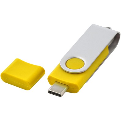 OTG Rotate USB Typ-C Stick, gelb, 2GB