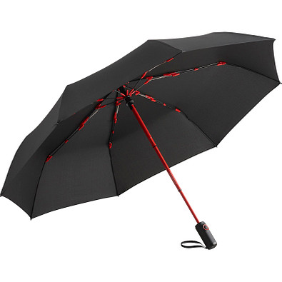 FARE® Oversize Taschenschirm Colorline, schwarz/rot FARE® Oversize Taschenschirm Colorline, schwarz/rot