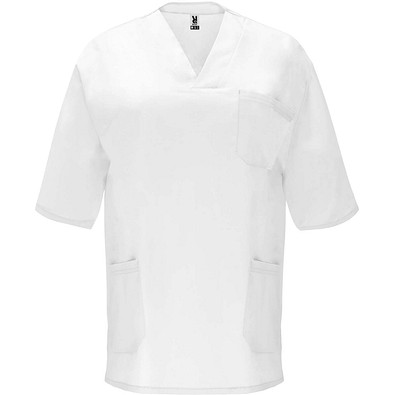 Panacea Kurzärmeliges Arbeitshemd, 160 g/m2, unisex, weiss, L