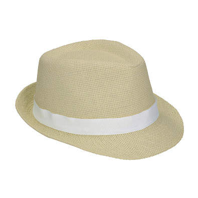 Panamahut Salvador, beige, weißes Hutband