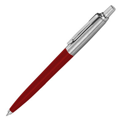 PARKER Kugelschreiber Jotter Recycled, blaue Mine, rot/silber