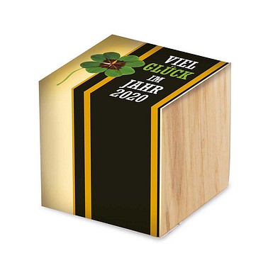 Pflanz-Holzmit Standardmotiv, Glücksklee