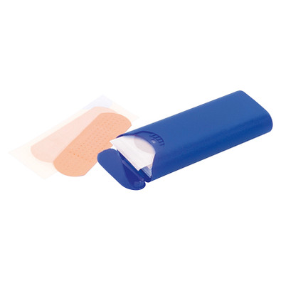 Pflasterbox Care, Blau/Frosted