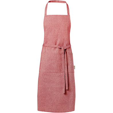 Pheebs Schürze aus 200 g/m² Recyclingbaumwolle, heather rot