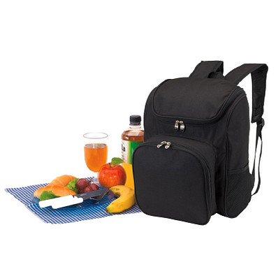 Picknick-Rucksack Snack, Schwarz