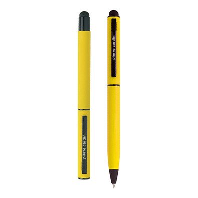 Pierre Cardin® CELEBRATION Set aus Rollerball Touchpen und Kugelschreiber Stylus, gelb