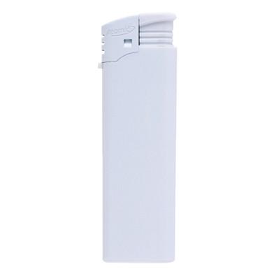 Piezo Feuerzeug Atomic F2, weiß-matt