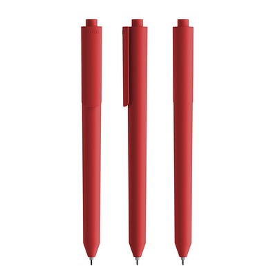 Pigra P03 Soft Touch Push Kugelschreiber, Red