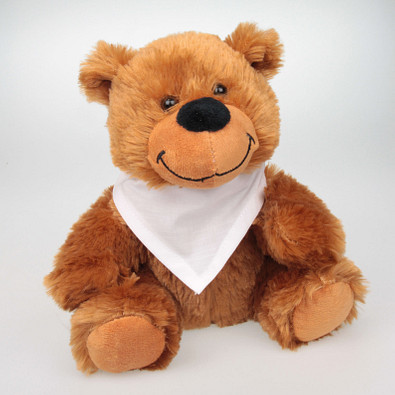 Plüschtier Teddybär Kuno mit Halstuch, weiß