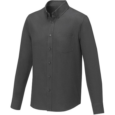 Pollux Herrenhemd mit langen Ärmeln, storm grey, XL