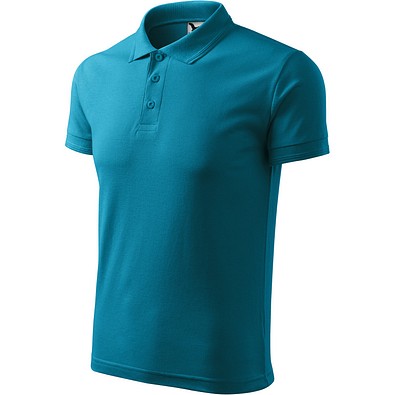 Polohemd Herren Pique Polo, 2XL, dunkeltürkis