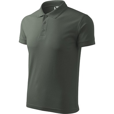 Polohemd Herren Pique Polo, 2XL, dunkler schiefer