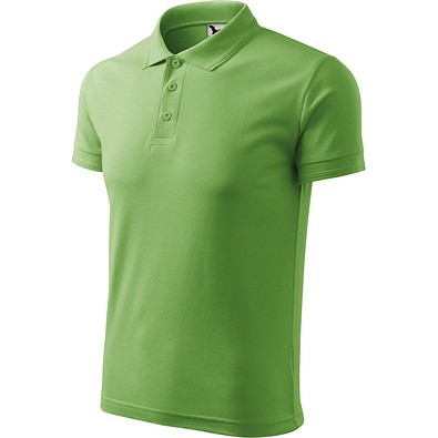 Polohemd Herren Pique Polo, 2XL, erbsengrün