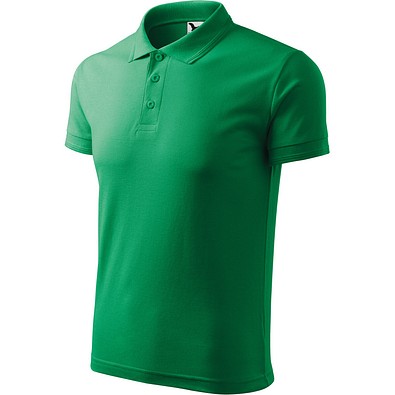 Polohemd Herren Pique Polo, 2XL, grasgrün
