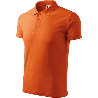 Polohemd Herren Pique Polo, 2XL, orange