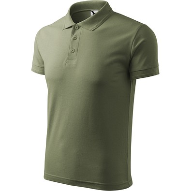 Polohemd Herren Pique Polo, XL, khaki