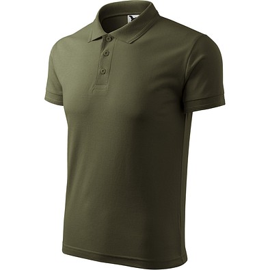 Polohemd Herren Pique Polo, XL, military