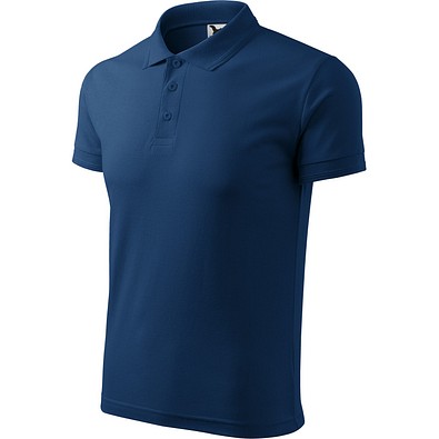 Polohemd Herren Pique Polo, XL, mitternachtsblau