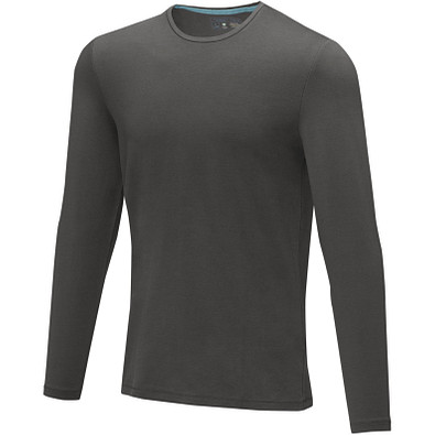 ELEVATE Herren Öko Langarmshirt Ponoka, storm grey, 3XL