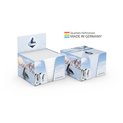 Geiger-Notes Haftnotiz Pop-Up-Box White 72 x 72, 500 Blatt, inkl. Druck auf Box
