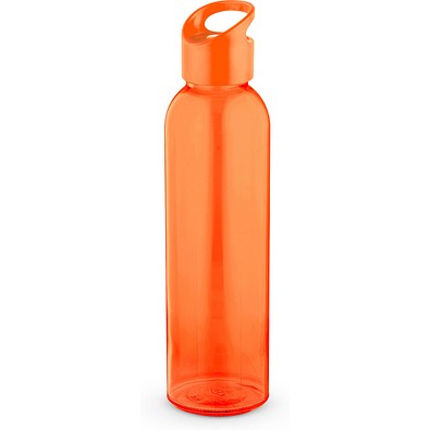 PORTIS GLASS. Glasflasche mit PP-Verschluss 500 ml, Orange