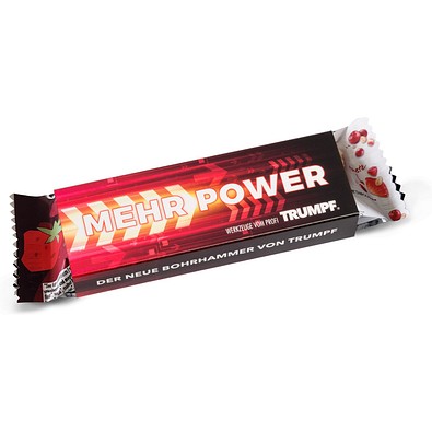 Powerbar Energy Riegel im Werbeschuber, 40 g, Strawberry & Cranberry, inkl. Druck