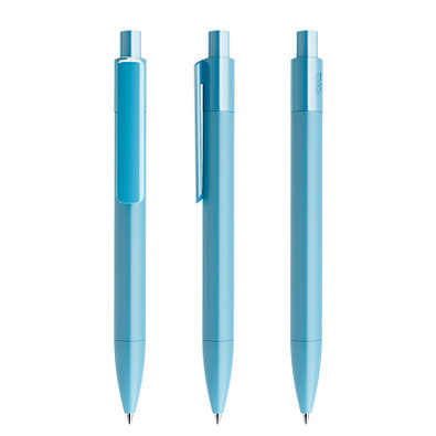 prodir® Druckkugelschreiber DS4 PMM Push, blaue Mine, Dusty Blue