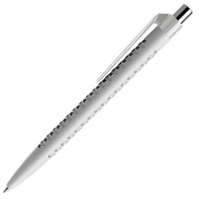 prodir® Kugelschreiber QS40 PMP Air, blaue Mine, grau/silber poliert
