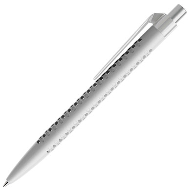 prodir® Kugelschreiber QS40 PMP Air, blaue Mine, grau/silber satiniert