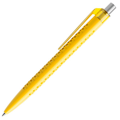 prodir® Kugelschreiber QS40 PMT Air, blaue Mine, gelb/silber satiniert
