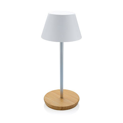 Pure Glow USB-Tischleuchte aus RCS recyceltem Kunststoff, weiß
