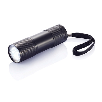XD COLLECTION Aluminiumtaschenlampe Quattro, schwarz