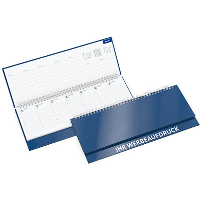 Querkalender Alpha 2021, Dunkelblau-matt Querkalender Alpha 2021, Dunkelblau-matt