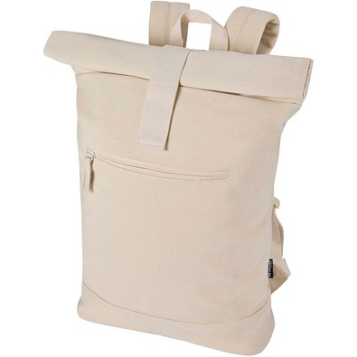 Recanvas 14” GRS recycelter Rolltop-Rucksack 16L, sandstone