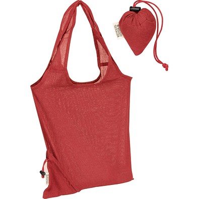 Recycelte Baumwolltasche Modena,rot