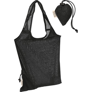 Recycelte Baumwolltasche Modena,schwarz